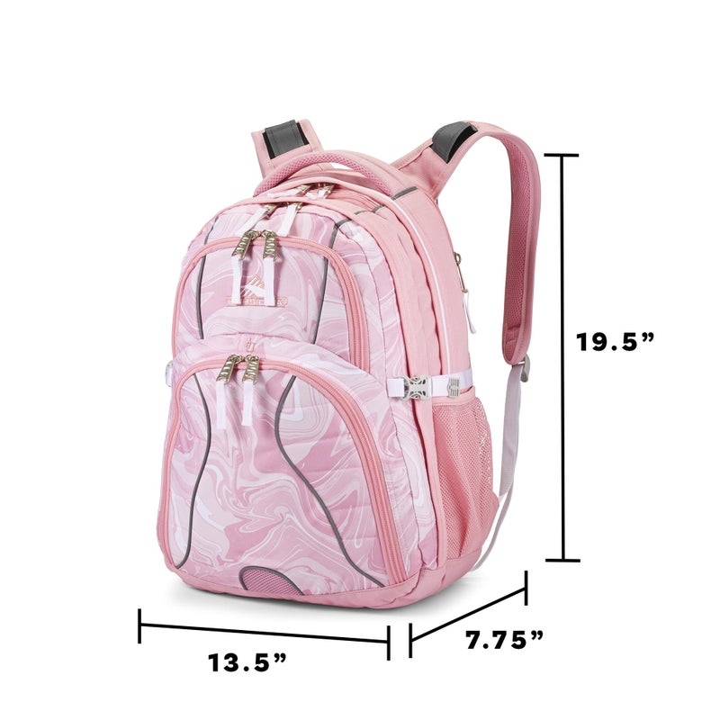 High Sierra Swerve Laptop Backpack, Crimson/Black, One Size - Image 3